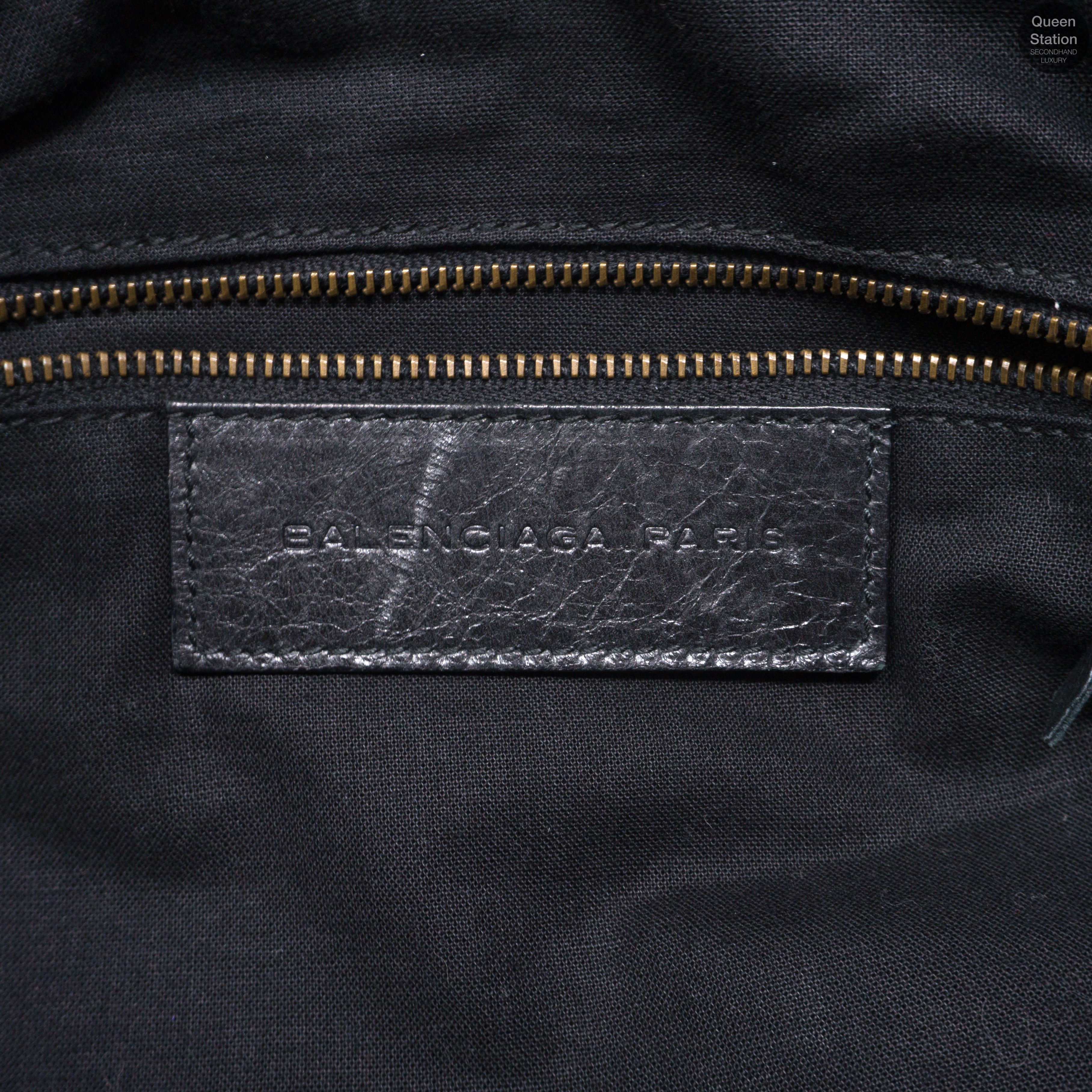 Purse Handbag Black Leather