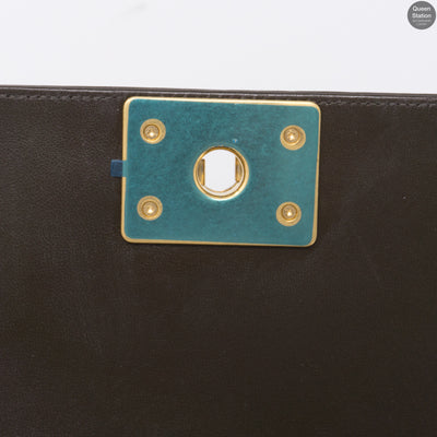 Boy Small Brown Lambskin Leather GHW