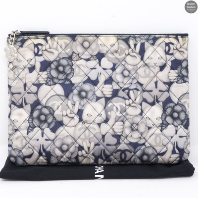 Classic Pouch Cat Emoticon Nylon