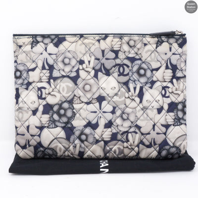 Classic Pouch Cat Emoticon Nylon