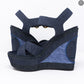 Denim Shore Wedge Sandals
