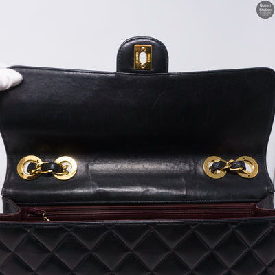 Vintage Black Jumbo Flap Bag