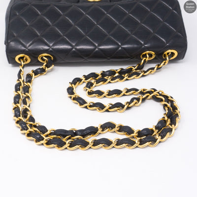 Vintage Black Jumbo Flap Bag