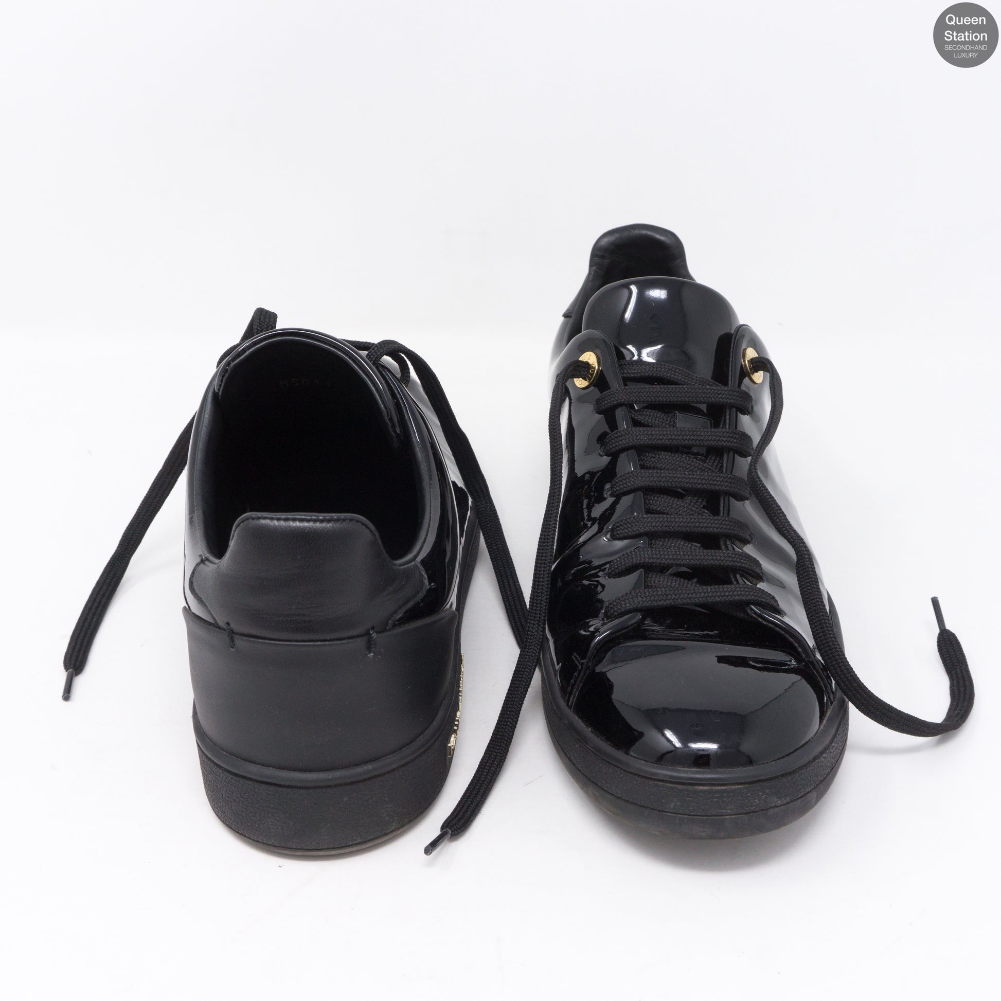 Frontrow leather trainers Louis Vuitton Black size 36 EU in Leather -  36246187