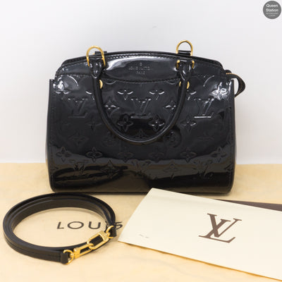 Brea PM Black Vernis Leather