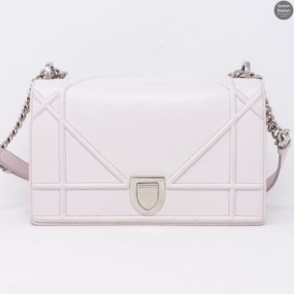 Diorama Medium Flap Bag Light Pink Leather