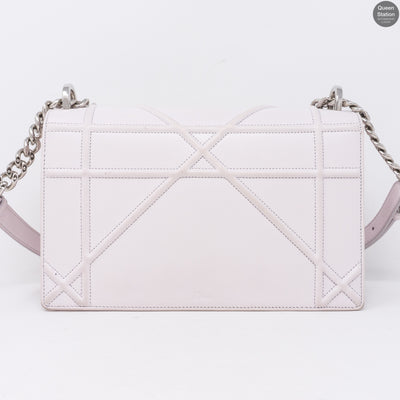 Diorama Medium Flap Bag Light Pink Leather