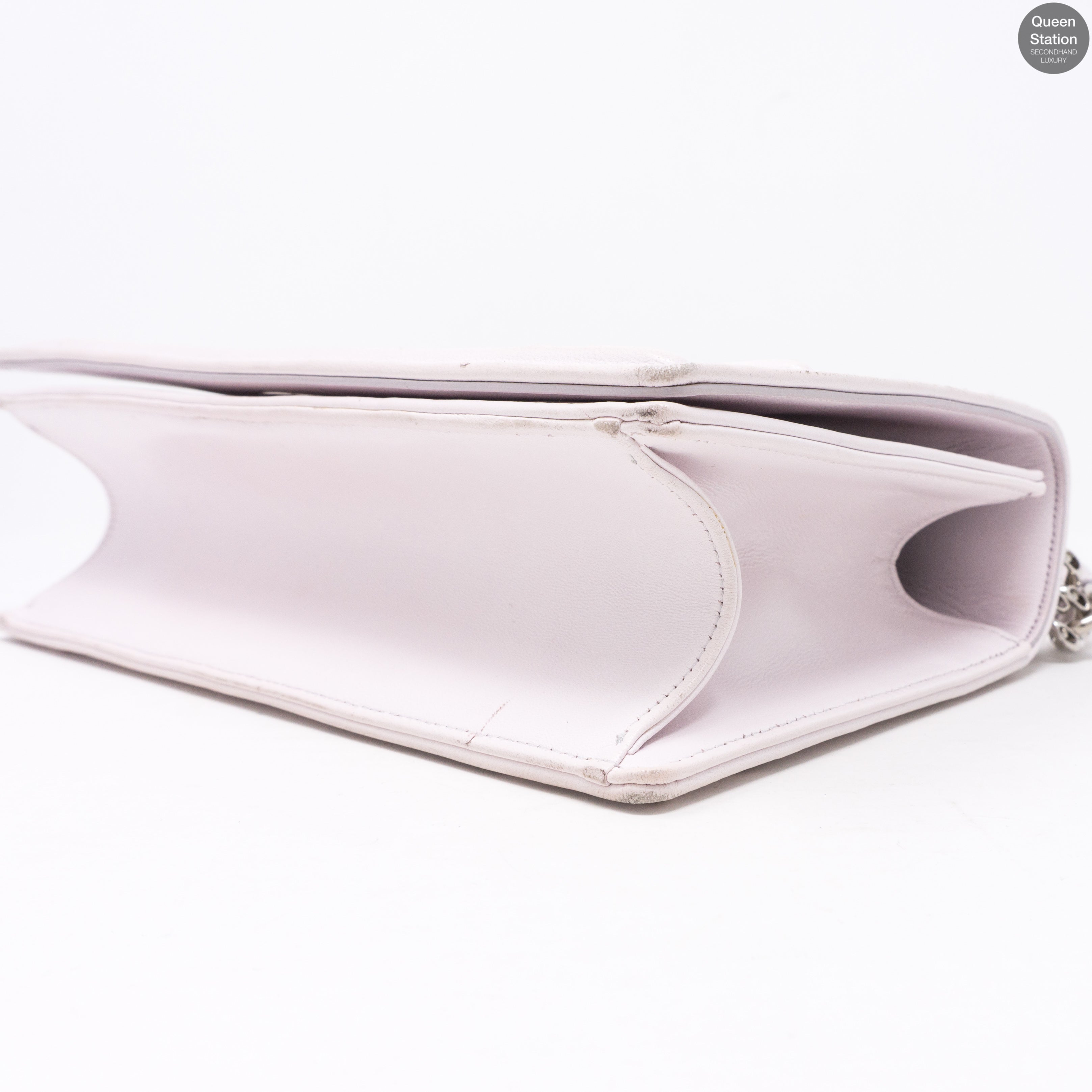 Diorama Medium Flap Bag Light Pink Leather