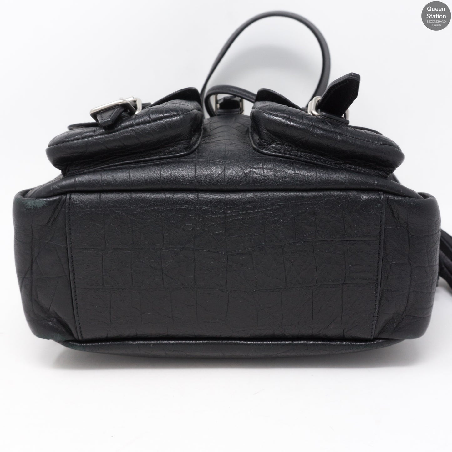 Small Festival Backpack Black Leather