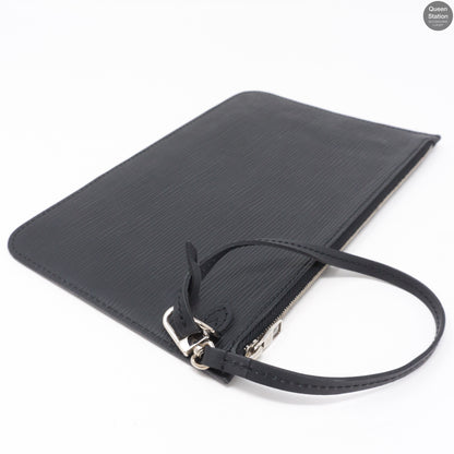 Neverfull MM Epi Leather Noir Electric & Pochette