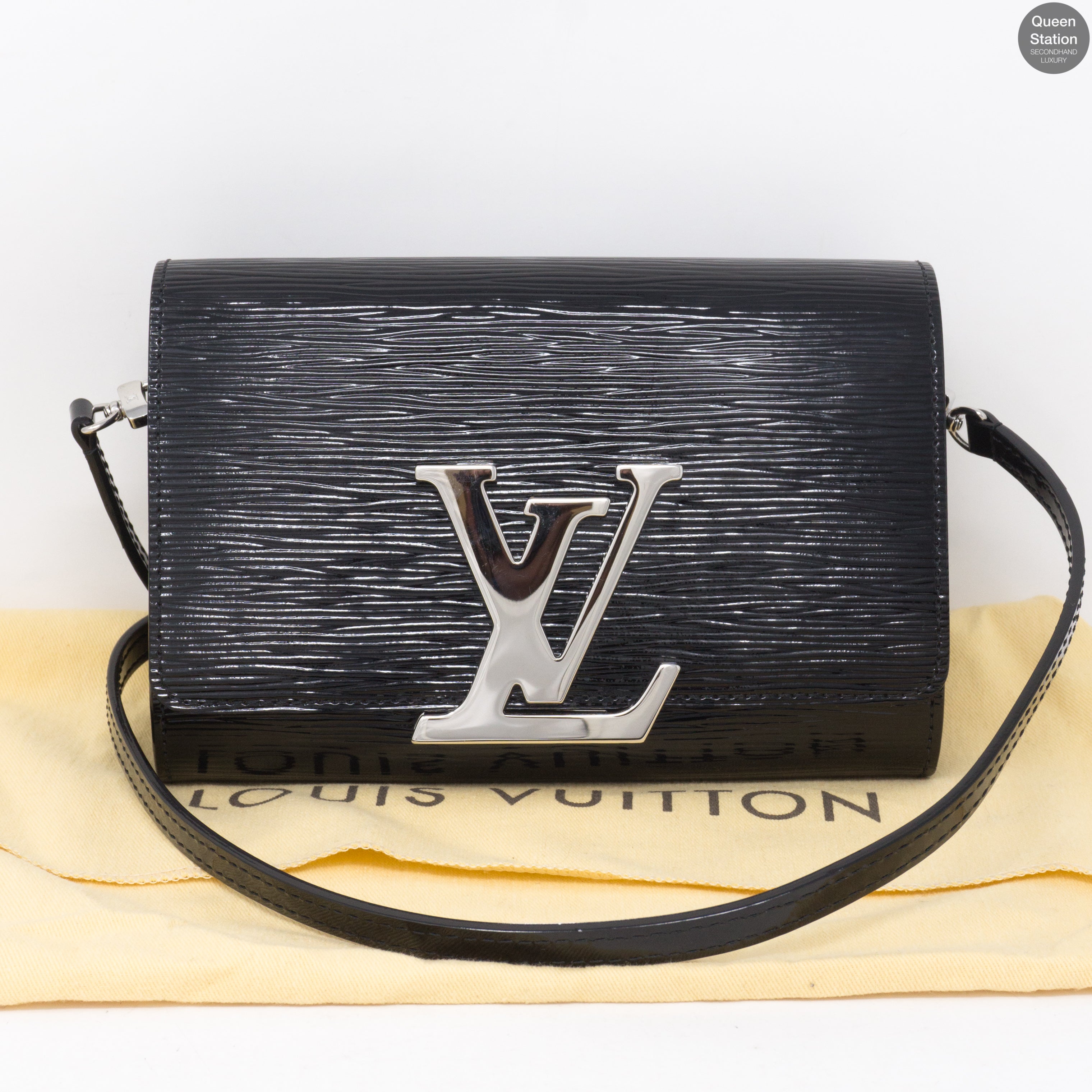 Pochette Louise PM Black Epi Leather