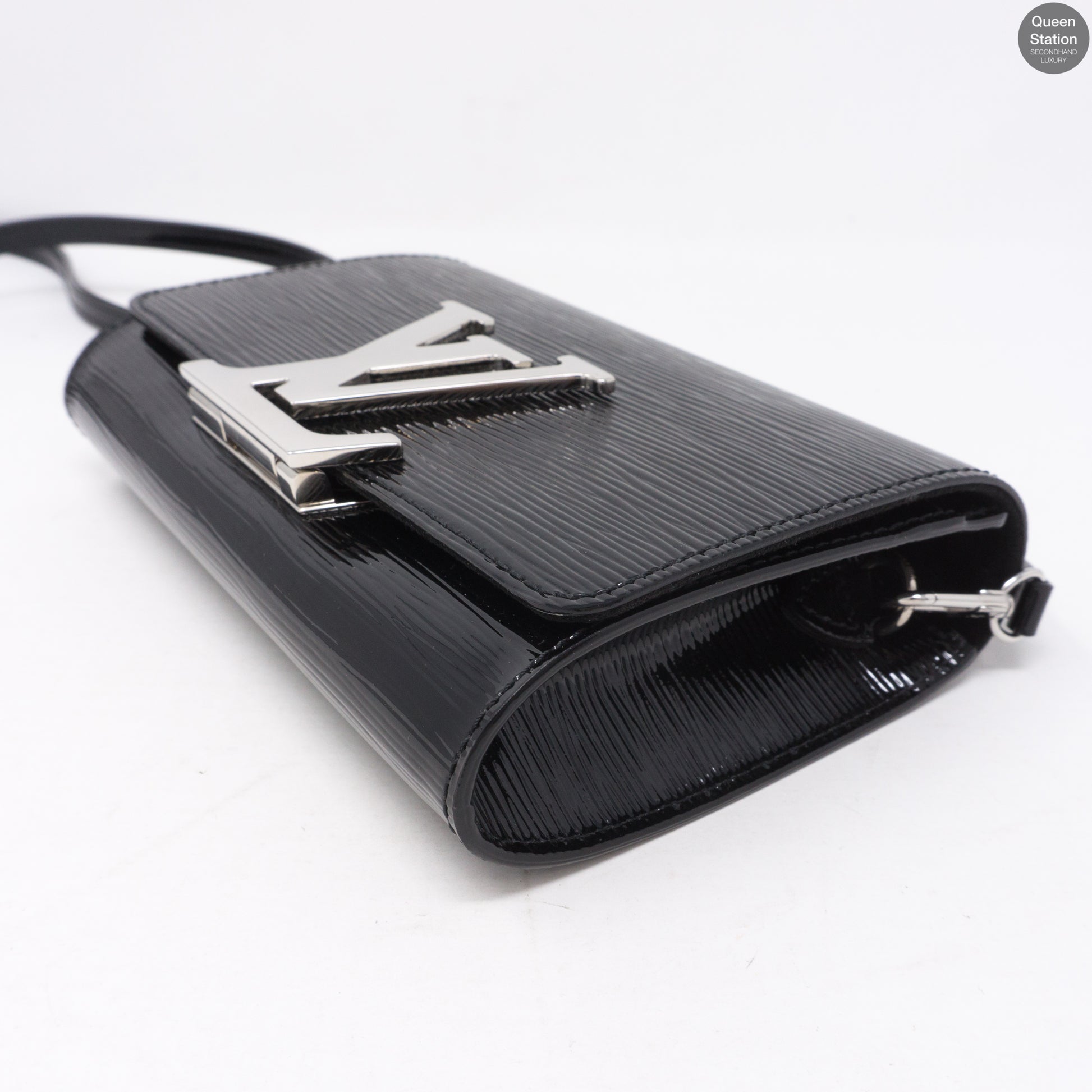 Louis Vuitton Louise Shoulder Bag Electric Epi Leather PM Black 436659