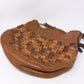 Braided Shoulder Bag Brown Leather