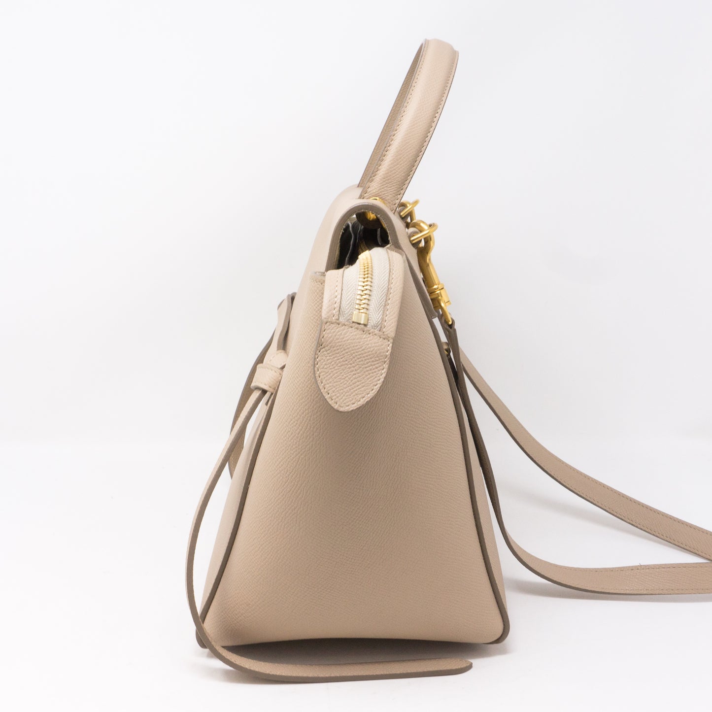 Mini Belt Bag Light Taupe Leather