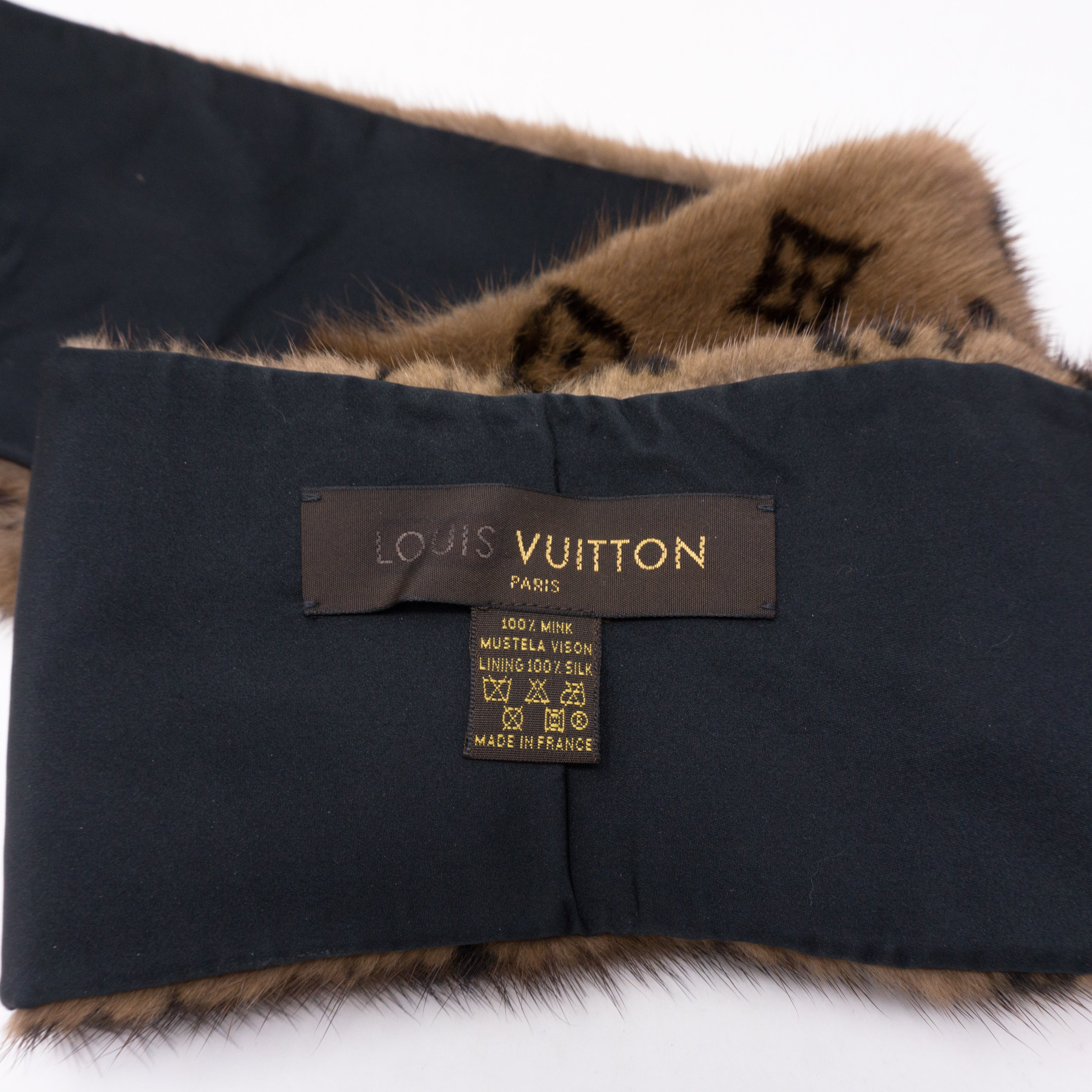 Monogram Mink Scarf Muffler
