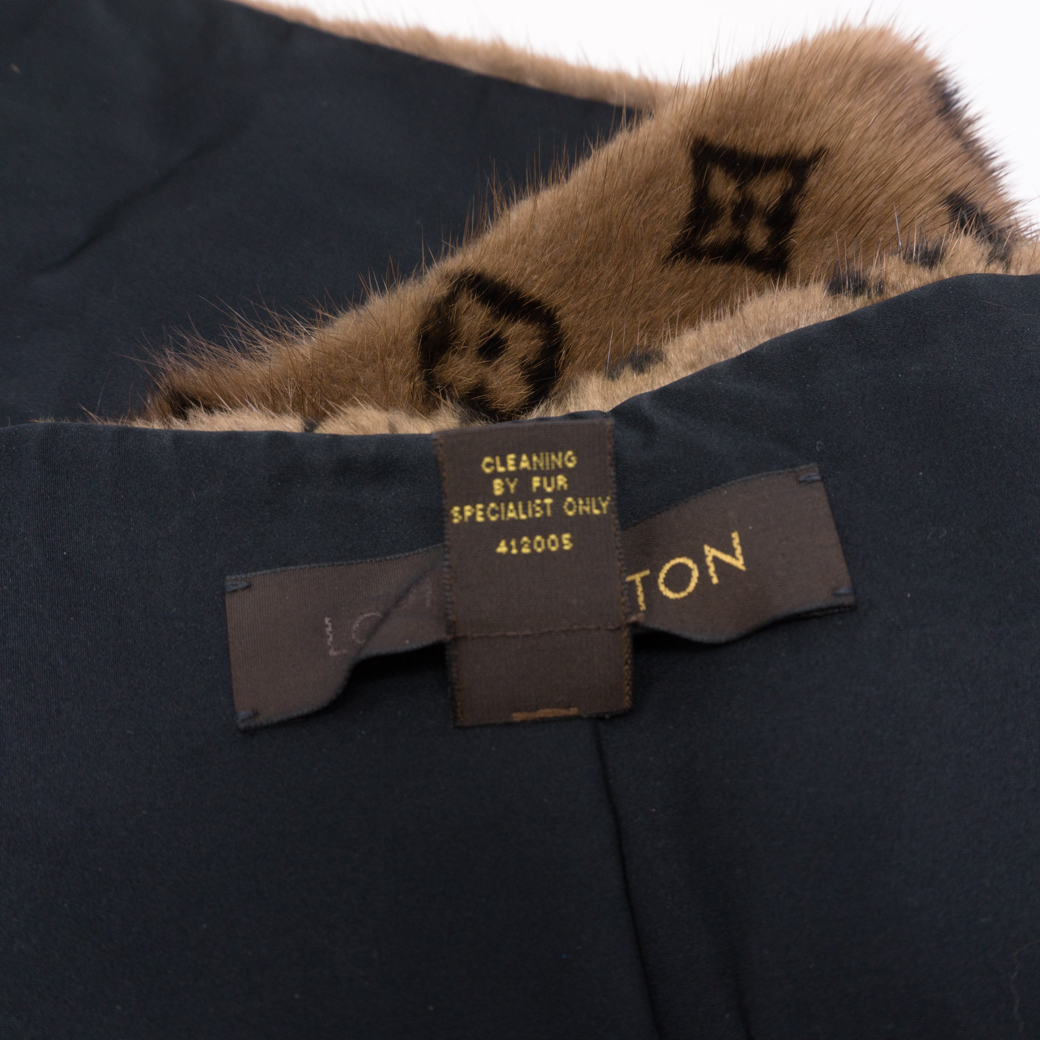 Monogram Mink Scarf Muffler