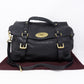 Alexa Oversized Black Leather