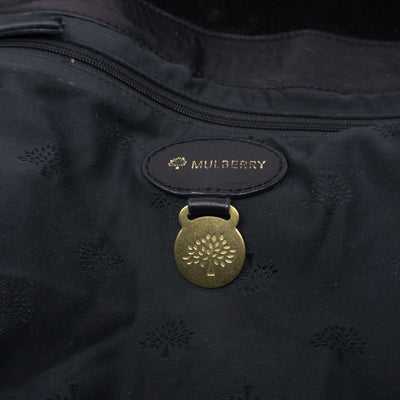 Alexa Oversized Black Leather