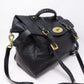 Alexa Oversized Black Leather
