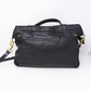 Alexa Oversized Black Leather