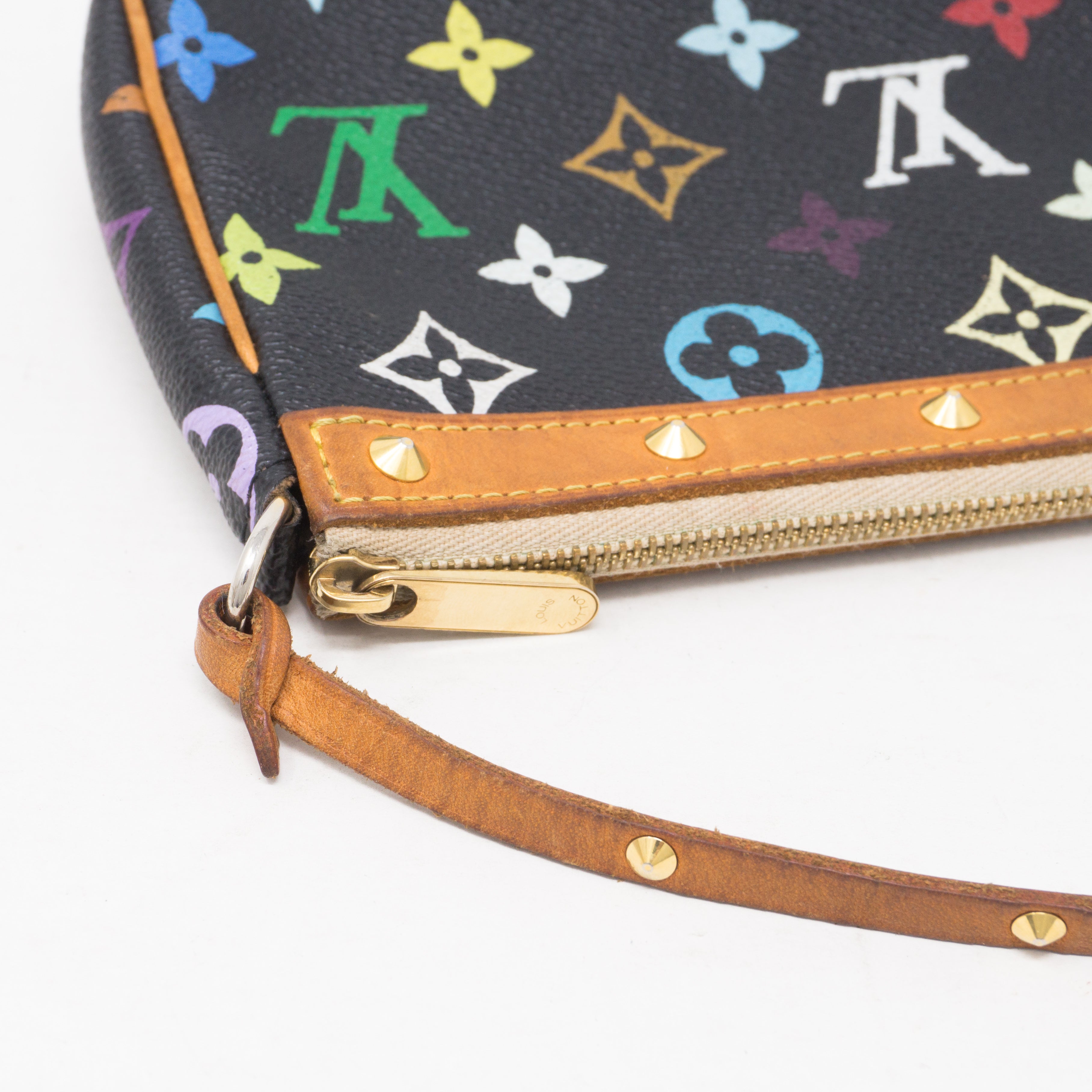 Louis vuitton multicolor pochette accessoires online black