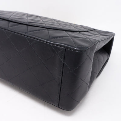 Vintage Black Jumbo XL Flap Bag