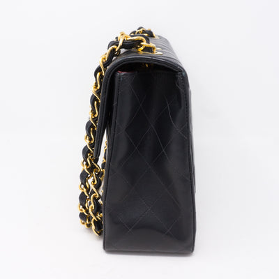 Vintage Black Jumbo XL Flap Bag