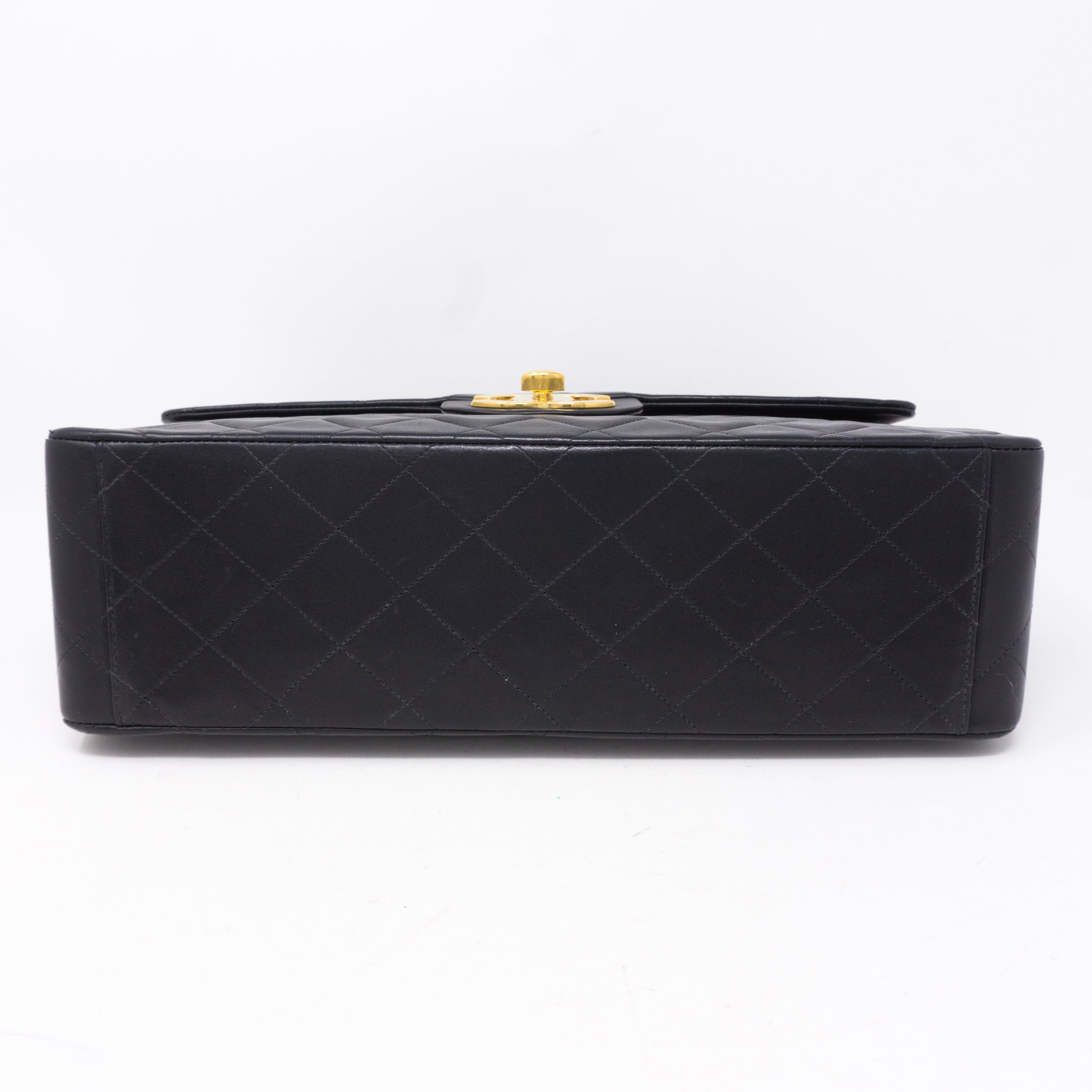 Vintage Black Jumbo XL Flap Bag