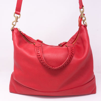 Effie Tote Red Leather