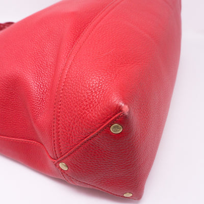 Effie Tote Red Leather