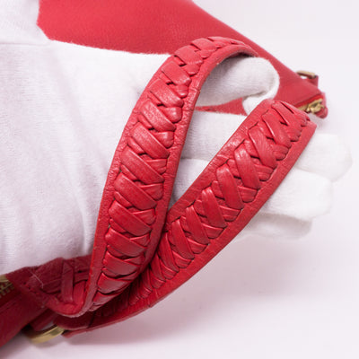 Effie Tote Red Leather