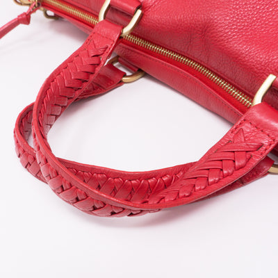 Effie Tote Red Leather