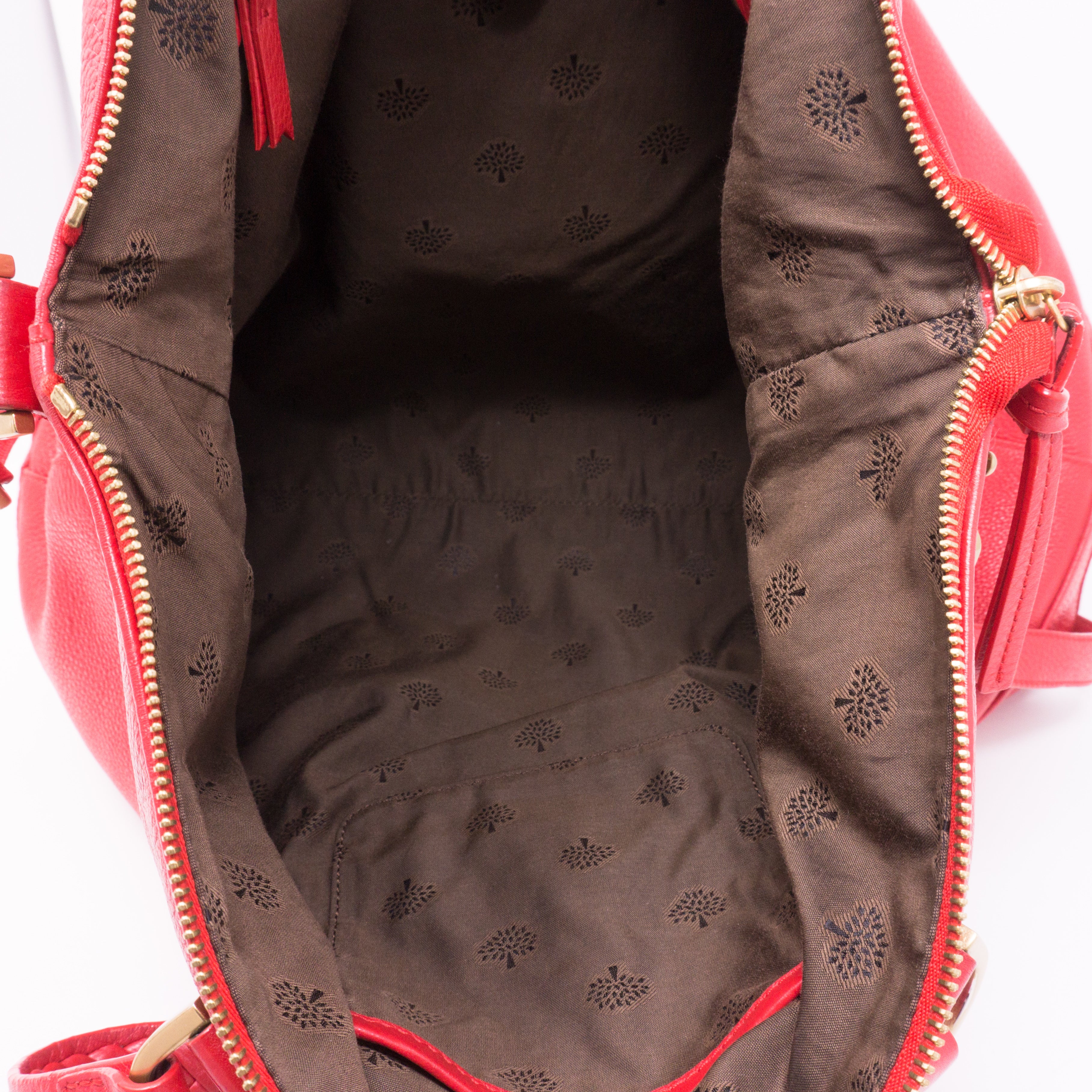 Effie Tote Red Leather