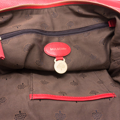 Effie Tote Red Leather