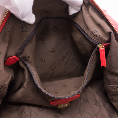 Effie Tote Red Leather