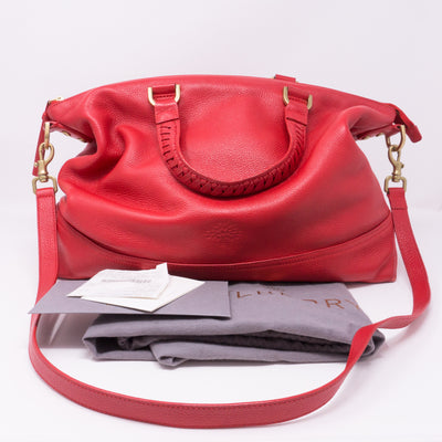 Effie Tote Red Leather