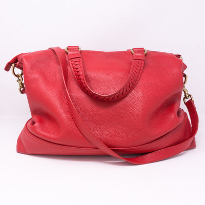 Effie Tote Red Leather