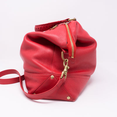 Effie Tote Red Leather
