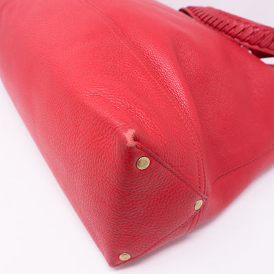 Effie Tote Red Leather