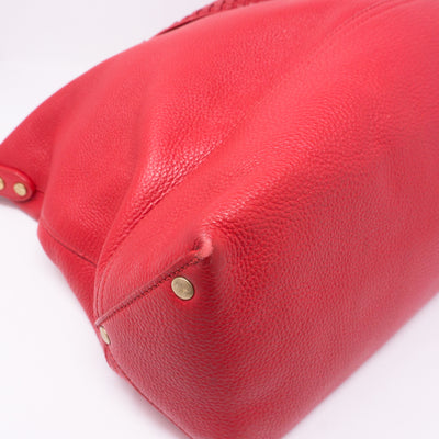 Effie Tote Red Leather