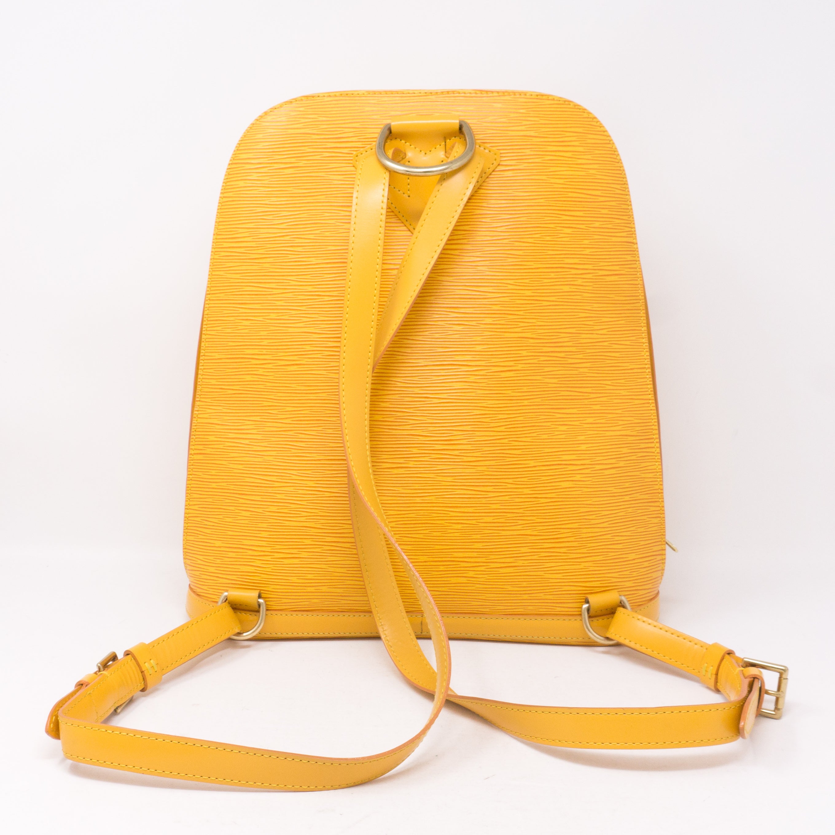 Gobelines Backpack Yellow Epi Leather
