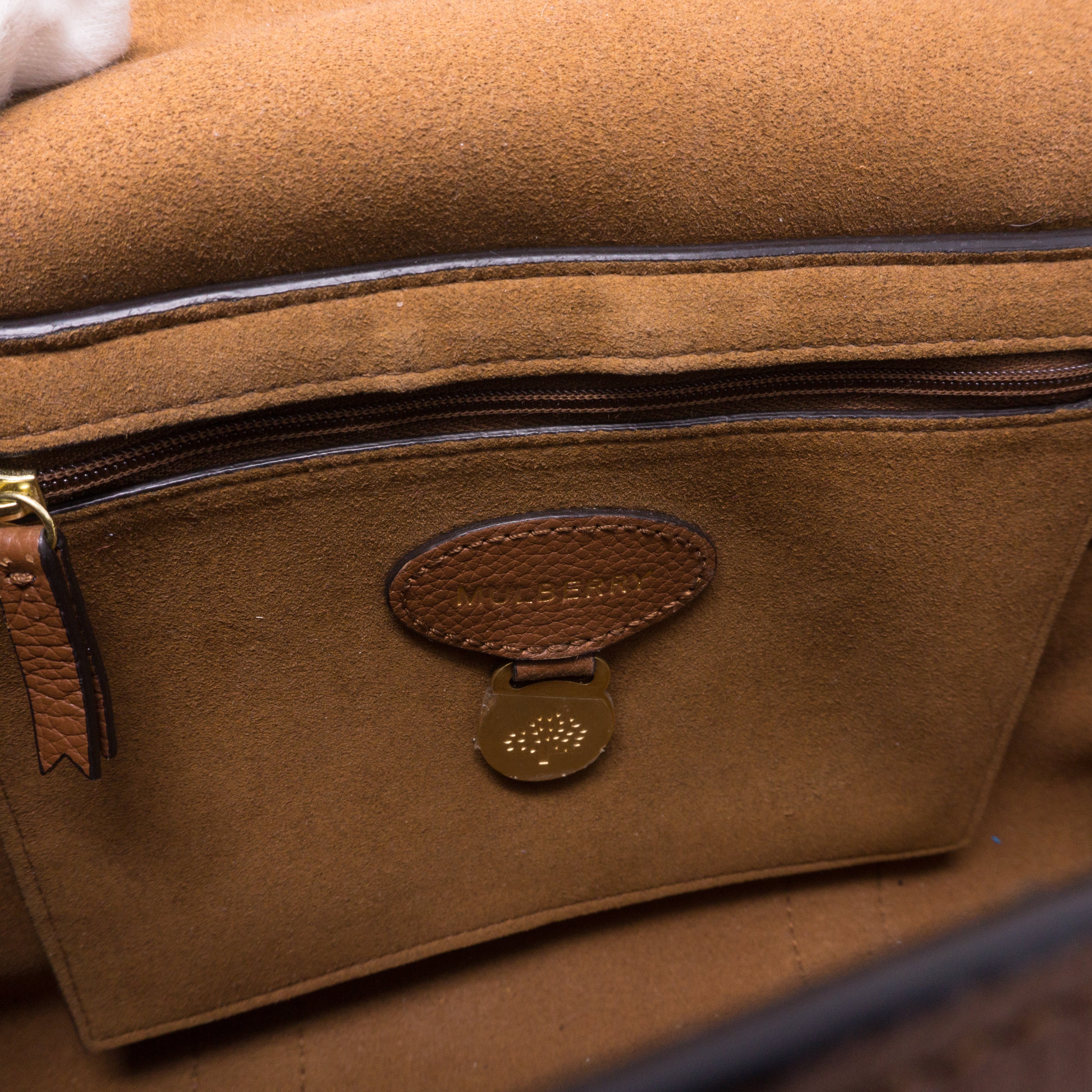 Small Bayswater Satchel Brown Leather