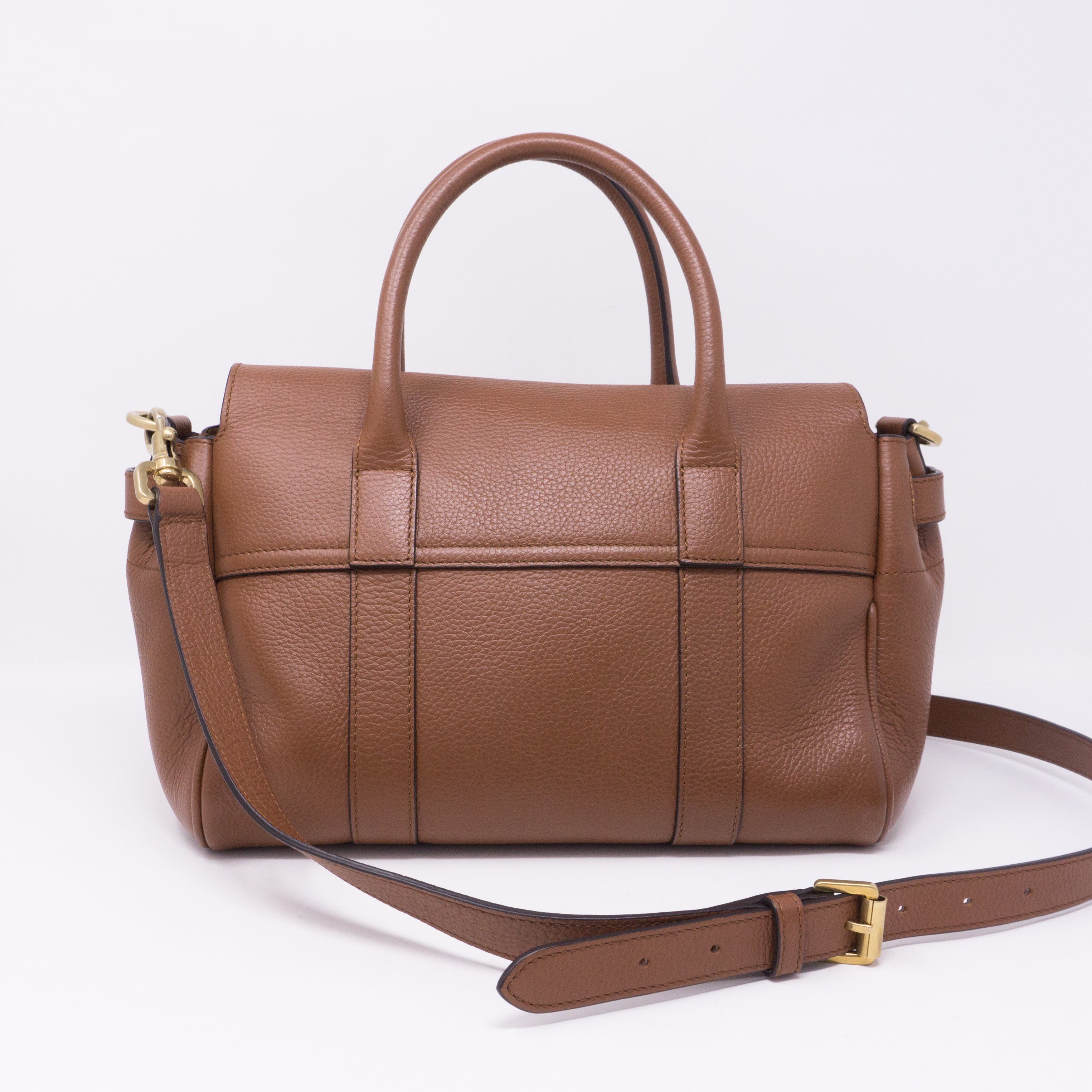 Small Bayswater Satchel Brown Leather