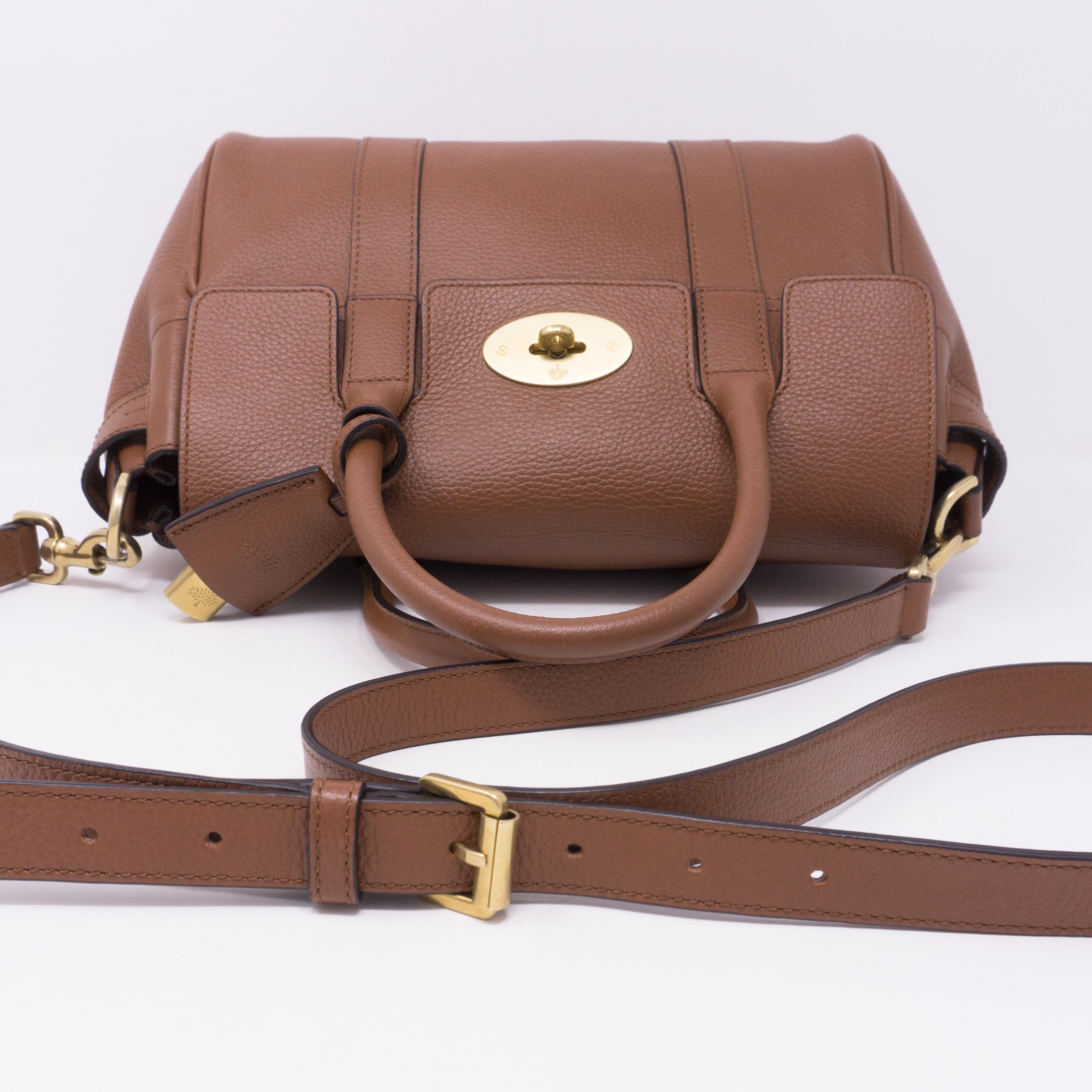 Small Bayswater Satchel Brown Leather