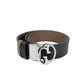 Double G Buckle Reversible Leather Belt 85 cm