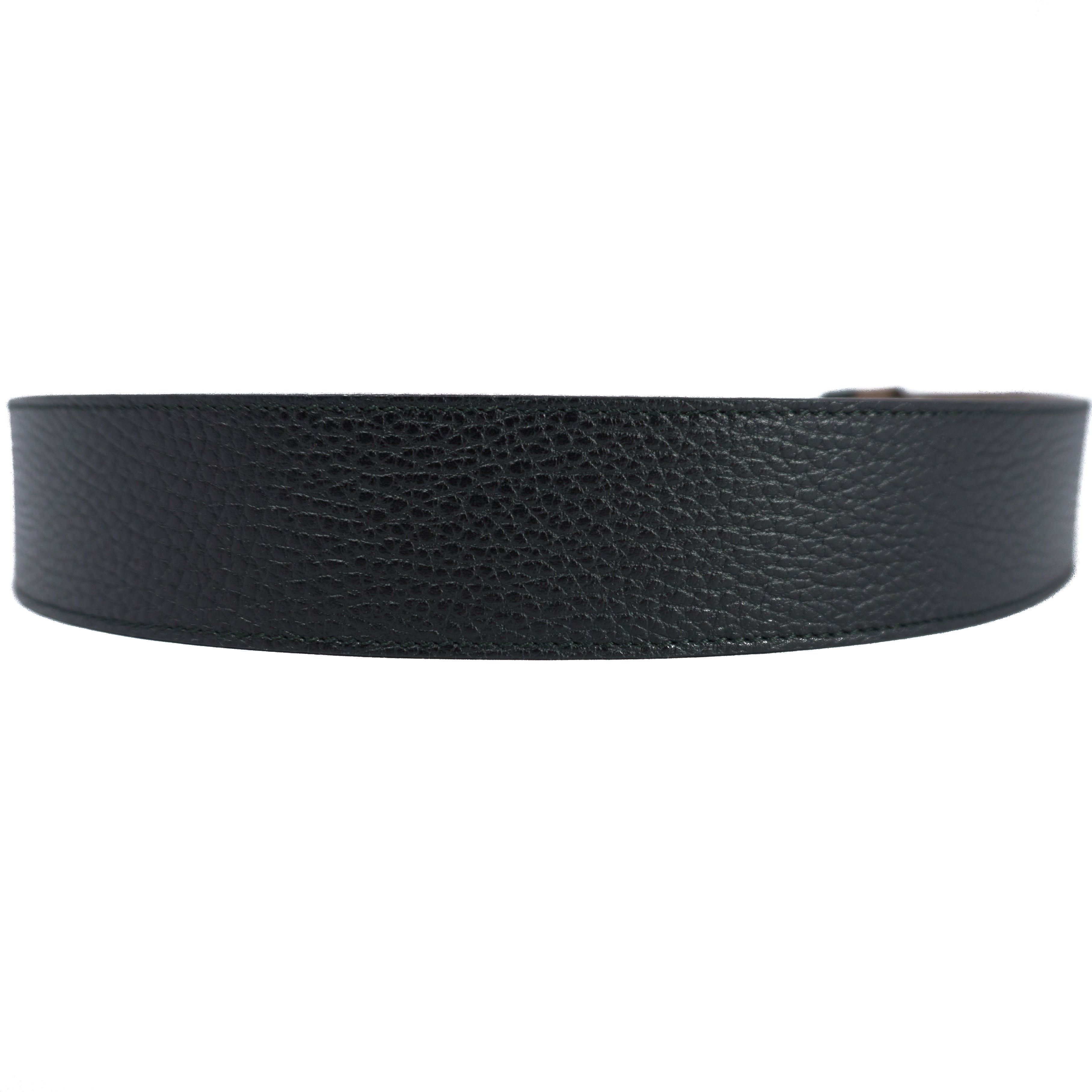 Double G Buckle Reversible Leather Belt 85 cm