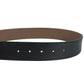 Double G Buckle Reversible Leather Belt 85 cm