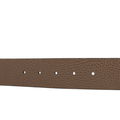 Double G Buckle Reversible Leather Belt 85 cm