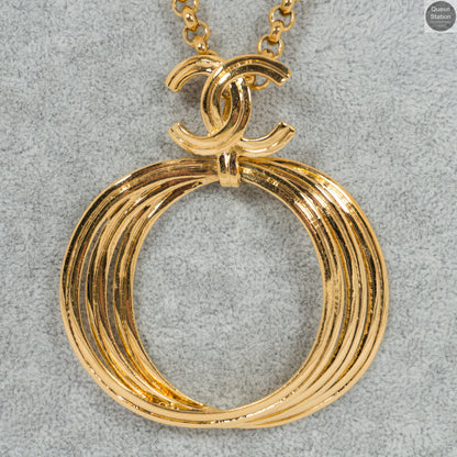 Long CC Ring Necklace