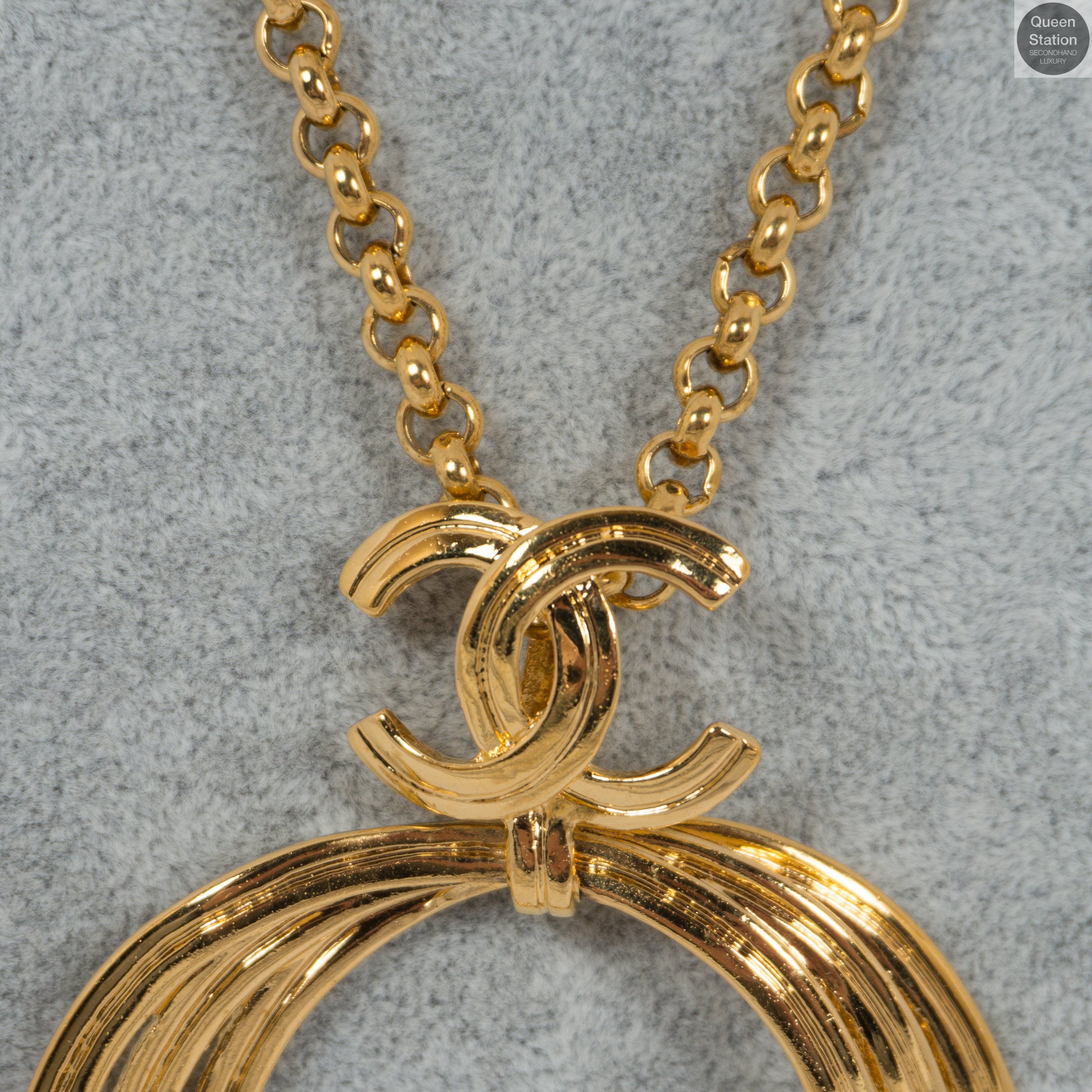 Long CC Ring Necklace